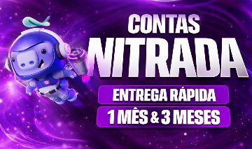 Conta Nitrada | 1 Mês & 3 Meses | Nitro Gaming - ENTREGA RÁPIDA!!