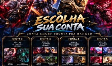 CONTA SMURF LOL | LEVEL 30+ | PRONTA PRA RANKED | SEM BANIMENTOS | SEM RANK