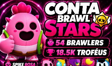 Conta Brawl Stars 18.5K Troféus | 54 Brawlers | Conta 2021