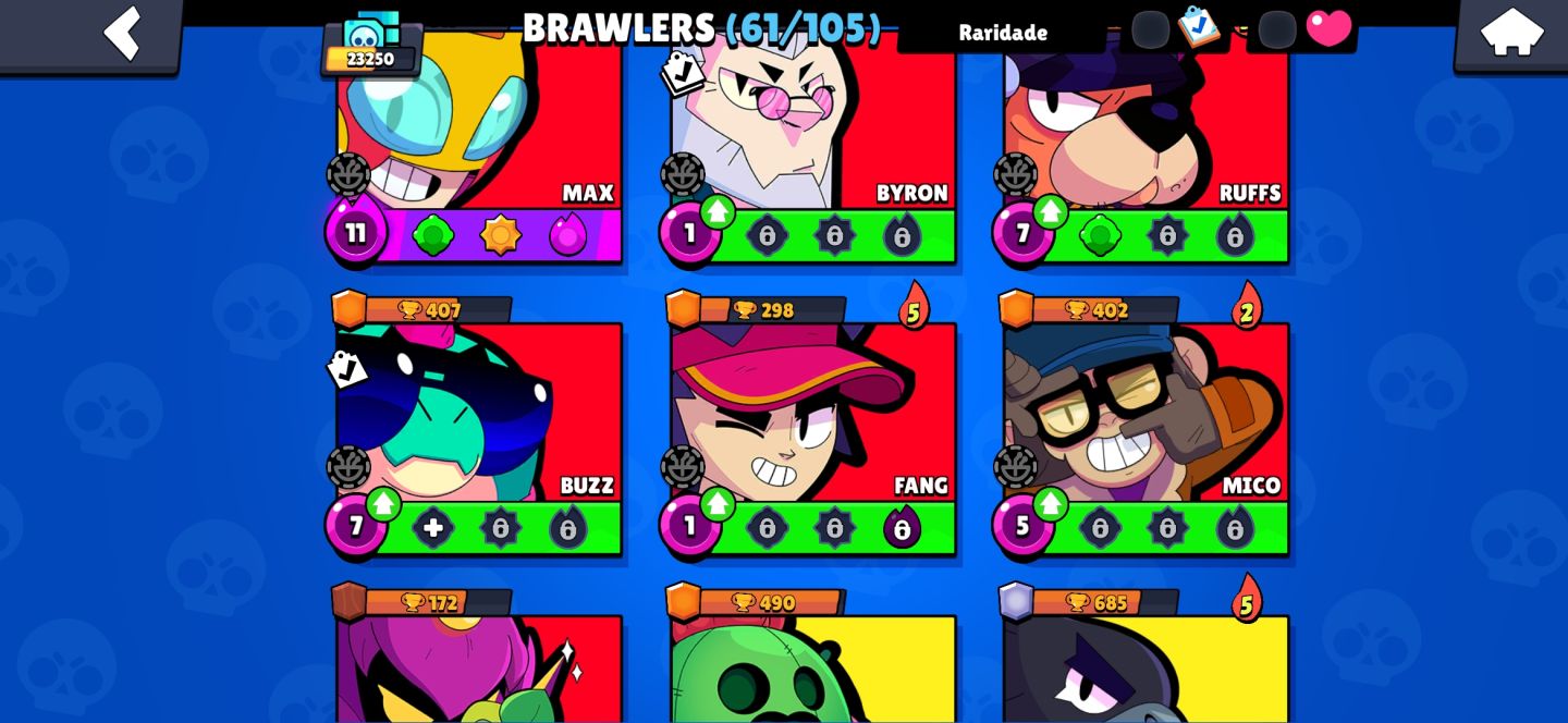 Conta brawl stars com skins mais raras do jogo