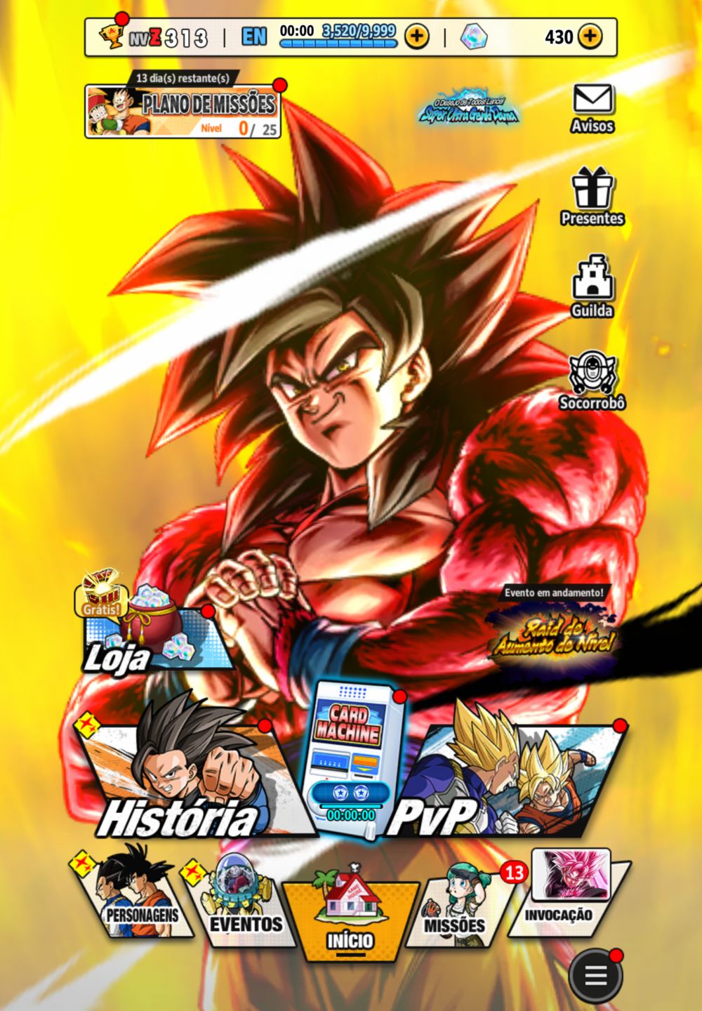 Conta mid game magin vegeta full 14 e hit full 14