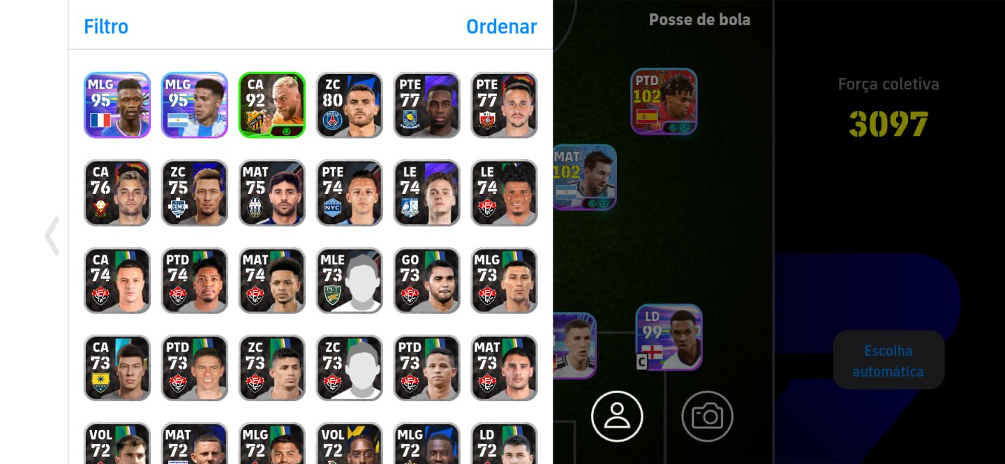 CONTA DE EFOOTBALL COM BLITZ CURLER PRA COMEÇAR BEM