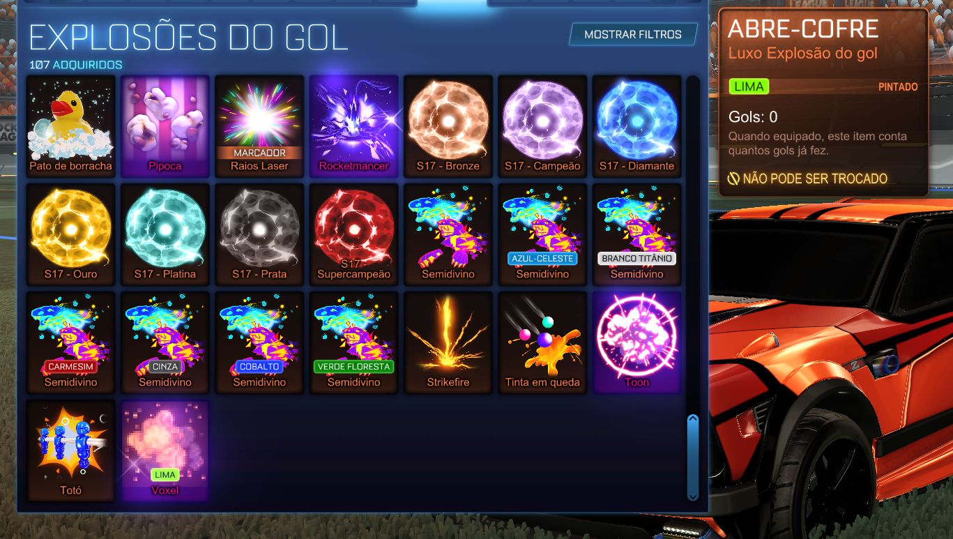 CONTA ROCKET LEAGUE - TAGS GC | NÍVEL 1415 | WINRATE 70.5%