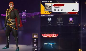 CONTA FREE FIRE ANTIGA COM 8 ANOS DE IDADE!!