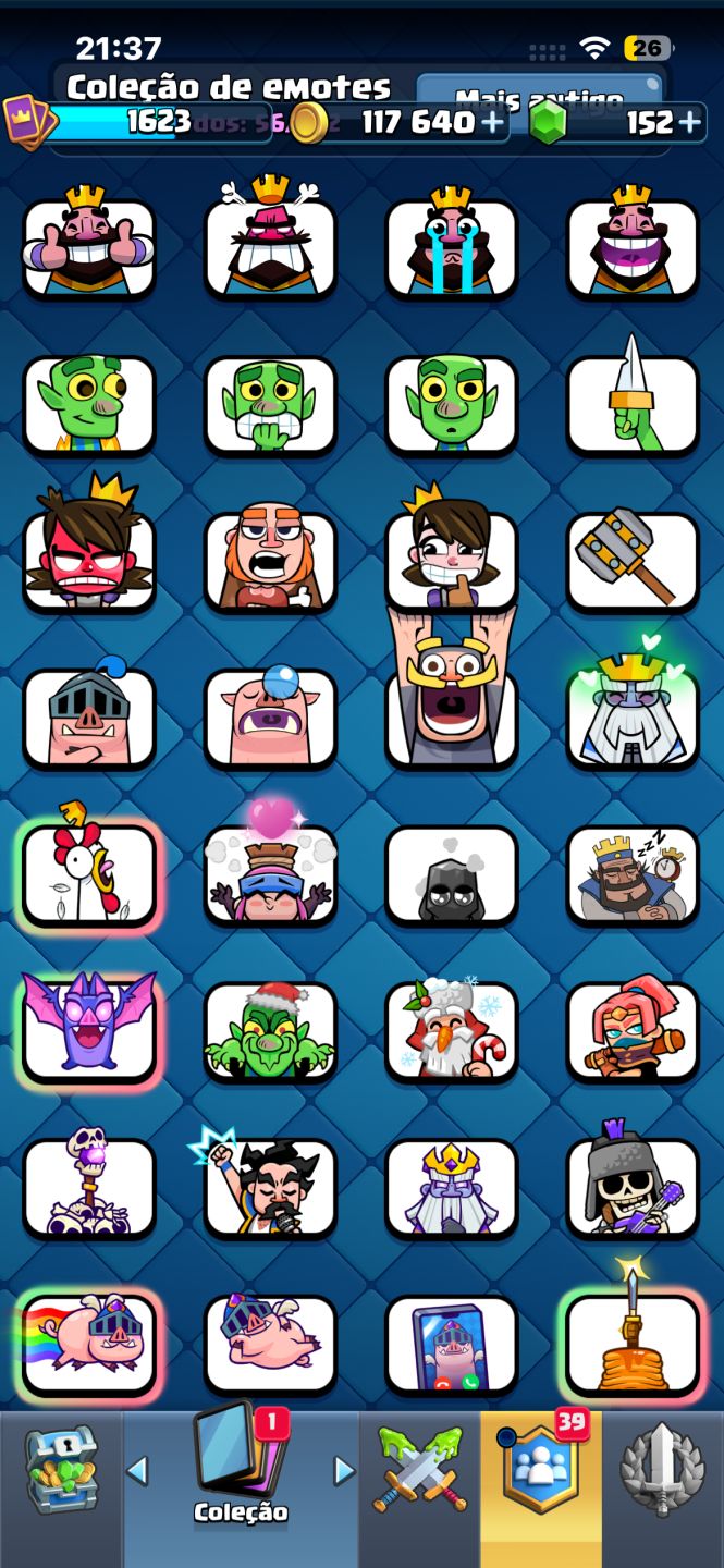 Conta clash royale 13750 troféus level 16