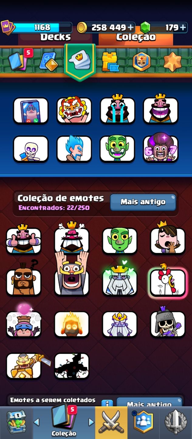 CONTA DE CLASH ROYALE COM 9 NOVE ANOS