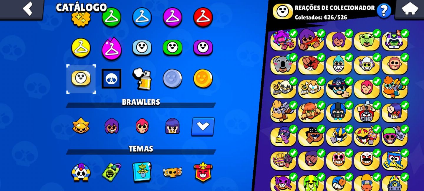 Conta de brawl stars criada em 2020 com 66k de Troféu e com todos os brawl.