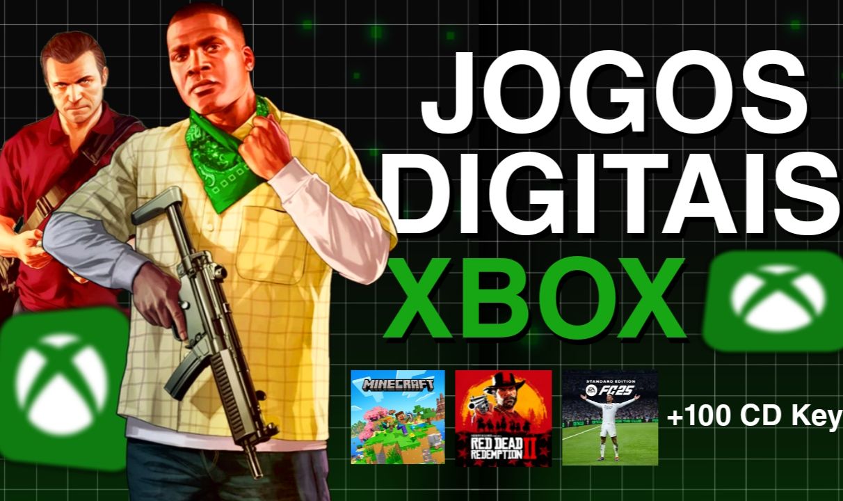 Jogos Digitais para Xbox One & Series X/S Códigos Originais (25 Dígitos)