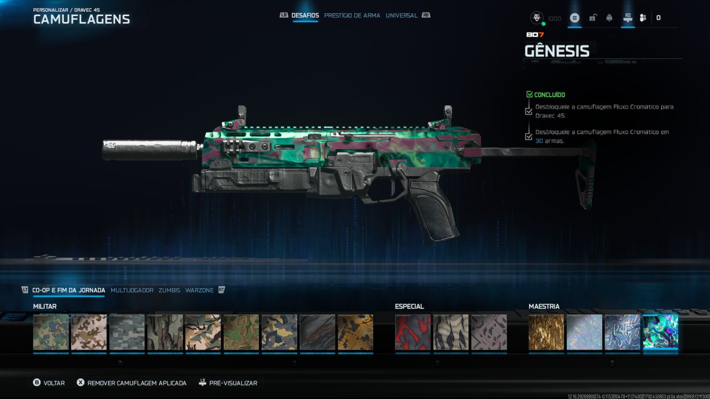 Conta de warzone level 1000