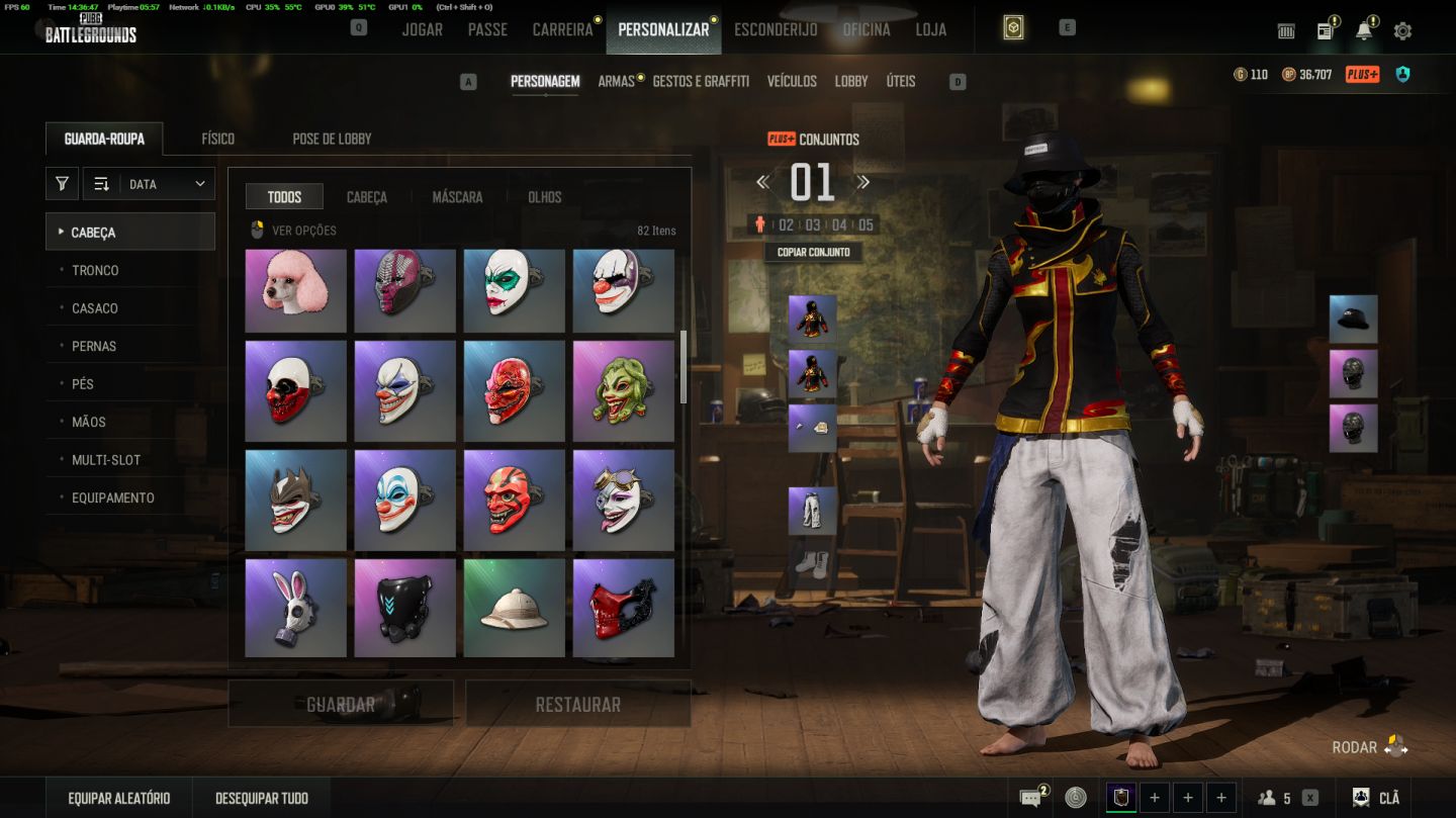CONTA PUBG BAIXO CUSTO E CHEIA DE SKINS .