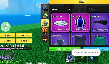 CONTA BLOX FRUITS Level: 2800 (MAX)