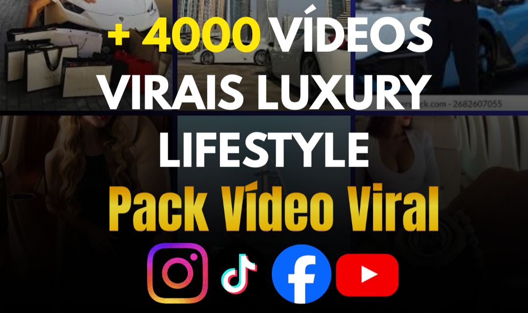 [ENTREGA AUTOMÁTICA] 4k + VÍDEOS LUXURY LIFESTYLE [DARK CHANNEL] + BÔNUS