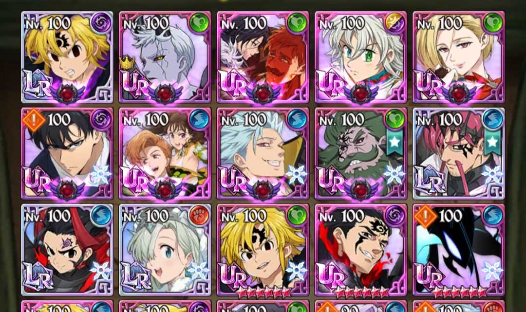 CONTA SEVEN DEADLY SINS 7DS MELIODAS NÊMESIS