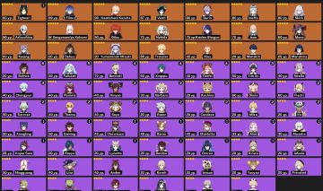 [17 T5+4 ARMAS] CONTAS GENSHIN IMPACT COM PERSONAGENS LENDÁRIOS