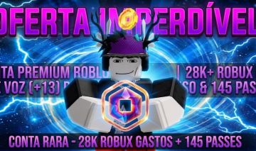CONTA ROBLOX II28K ROBUX GASTOSII VOICE CHAT + 145 PASSES