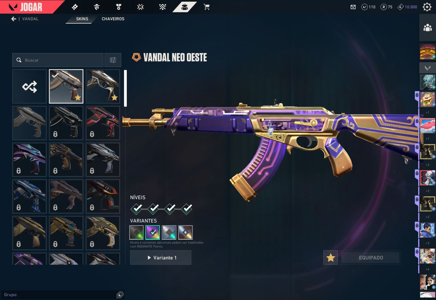 Conta Valorant | 8 Skins | Oni Phantom | 2 Vandals | 2 Sheriffs | Xerøfang