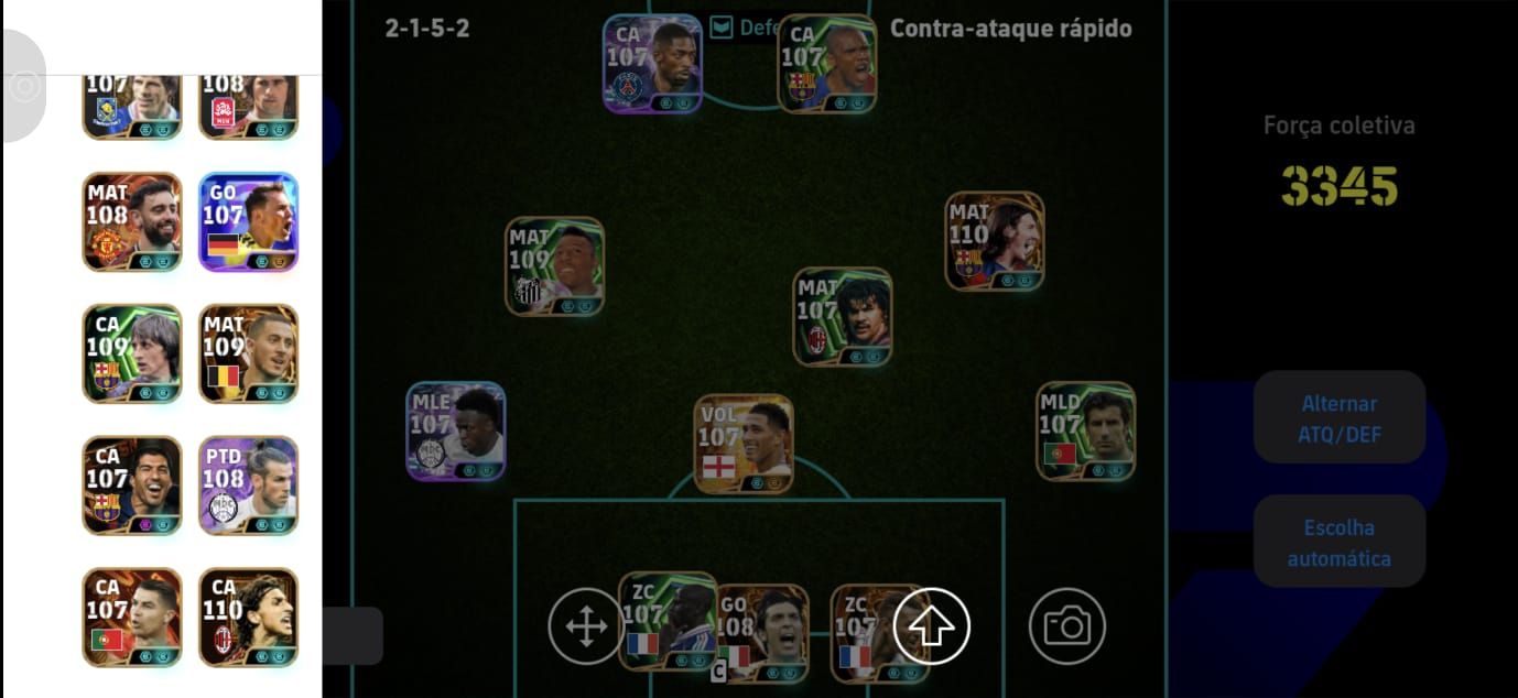 Efootbal conta top 3345 força