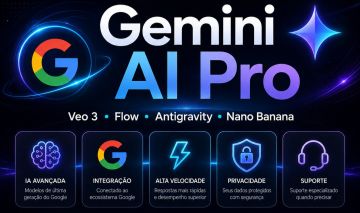 Gemini AI Pro + Veo 3 + Flow + Antigravity + Nano Banana | 30 Dias