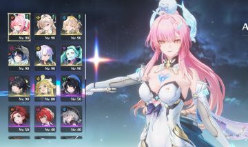 Aemeath S4, Lucy S3, Yanyang Xualing, Rebeca, Lynae - Todas com arma + Suisui