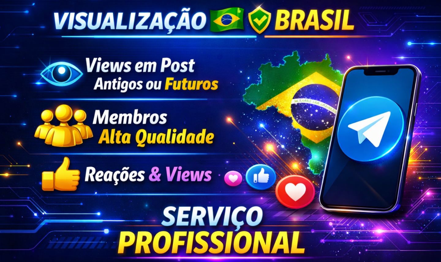 Menor Preço Telegram, Membros para Grupos e Canais, Views baratas.