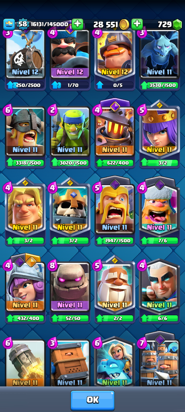 Conta Clash royale com 10500 troféus