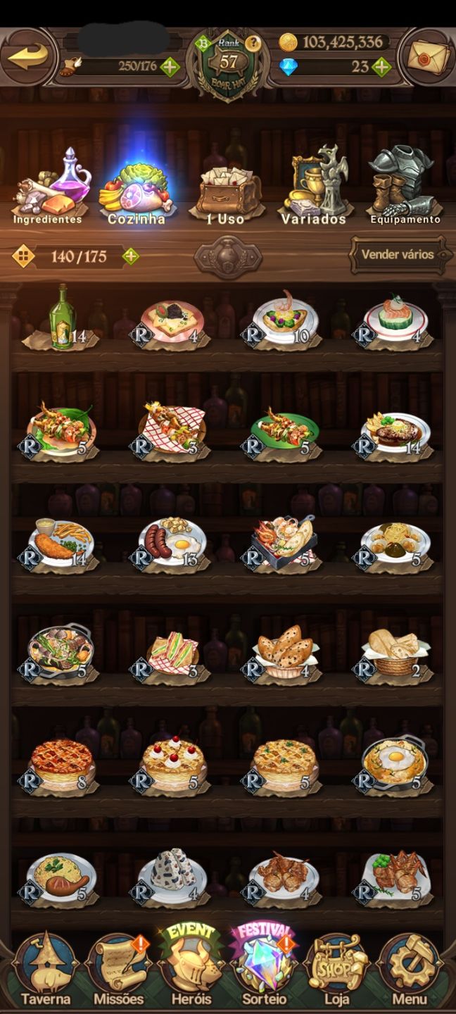 Conta de 7ds com time meta pvp