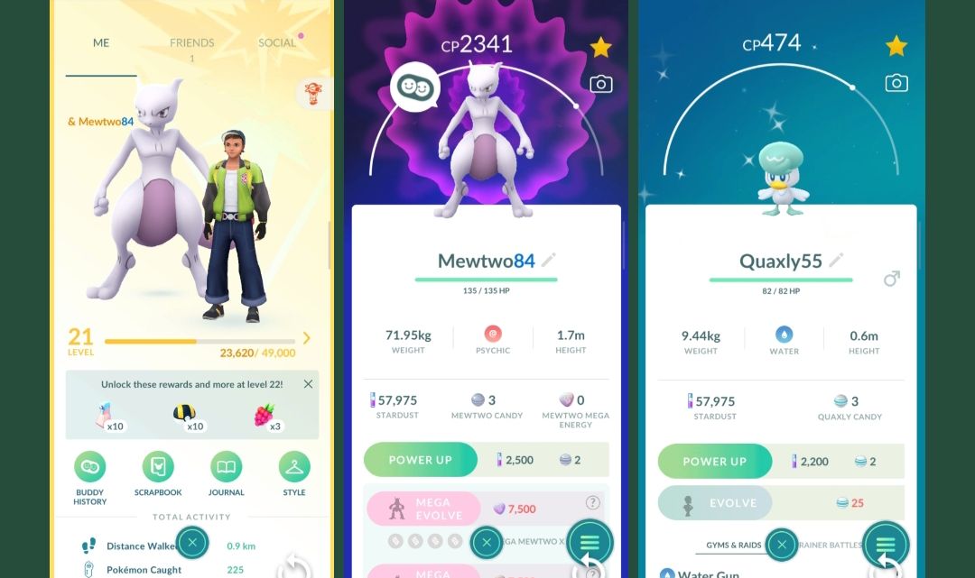 POKÉMON GO COM MEWTWO + 2 SHINIES + REGIONAIS | pk30