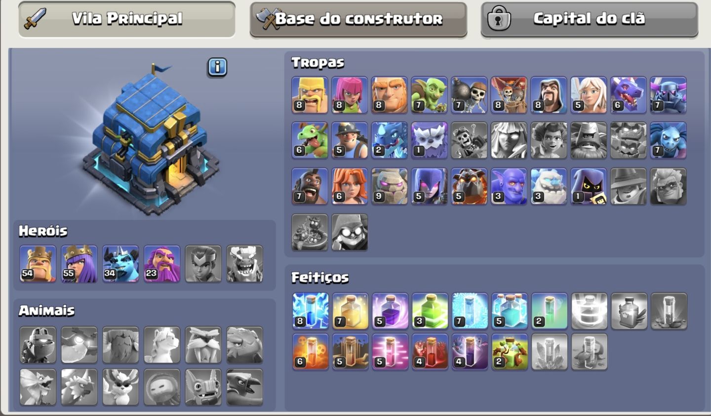 CONTA CV12 RECENTE(CV 11 FULL) + CC8 RUSHADO
