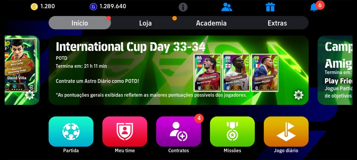 Conta eFootball Força 3127 | Messi + Neymar | Time Muito Forte
