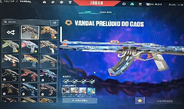 CONTA VALORANT 23 SKINS DE ARMA E 2 DE FACA, VALOR NEGOCIAVEL. +800 REIAS GASTOS