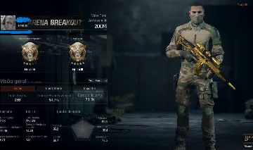 CONTA ARENA BREAKOUT: INFINITE (PC) | 200KK+SKIN GOLD+420 TÍTULOS (CONTA+EMAIL)