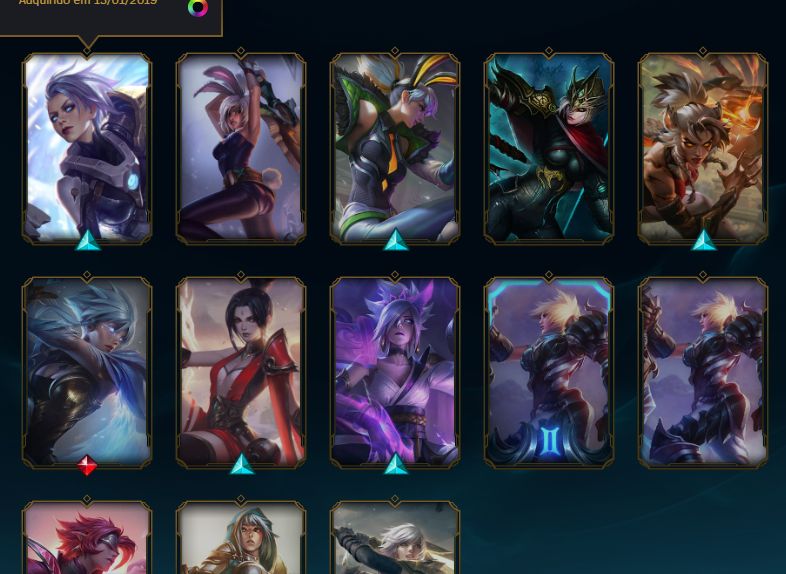 Conta lol Ex Grão-Mestre 1.434 skins, varios chibis do tft, tendo tudo no paoc