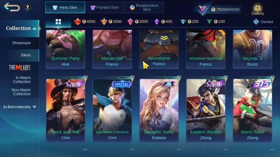 351 SKINS - FULL EMBLEMAS - FULL HEROIS