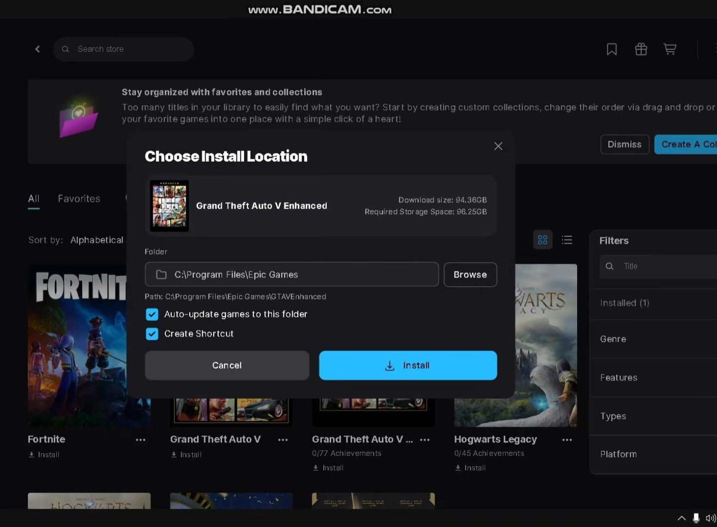 CONTA EPIC GAMES GTA 5 ONLINE + HOGWARTS LEGACY (FULL ACESSO) 100% SUA