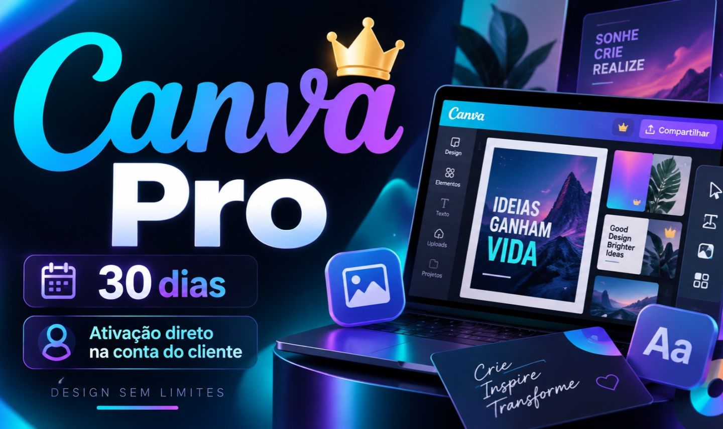 CANVA PRO 30 DIAS | ATIVAÇÃO NA SUA CONTA | ACESSO INDIVIDUAL