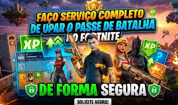 UP DE PASSE DE BATALHA - FORTNITE (RÁPIDO E SEGURO)