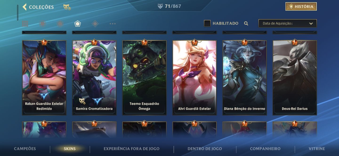 CONTA DE WILD COM LENDA E MONARCA