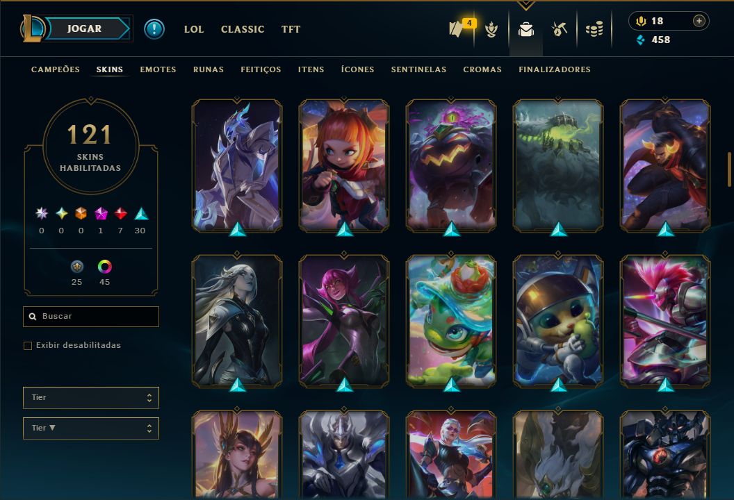 LENDÁRIA DARIUS MESTRE DA ENTERRADA + [QUASE 150 SKINS HABILITADAS] + TROCA NICK