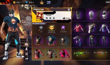 Conta free fire gemada com segundo passe primeiros mestres raros angelical azul