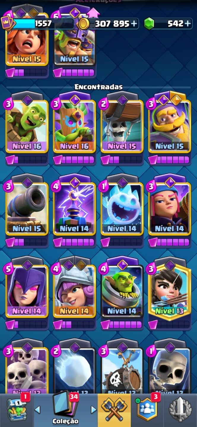 CONTA CLASH ROYALE 11K500 TROFÉUS
