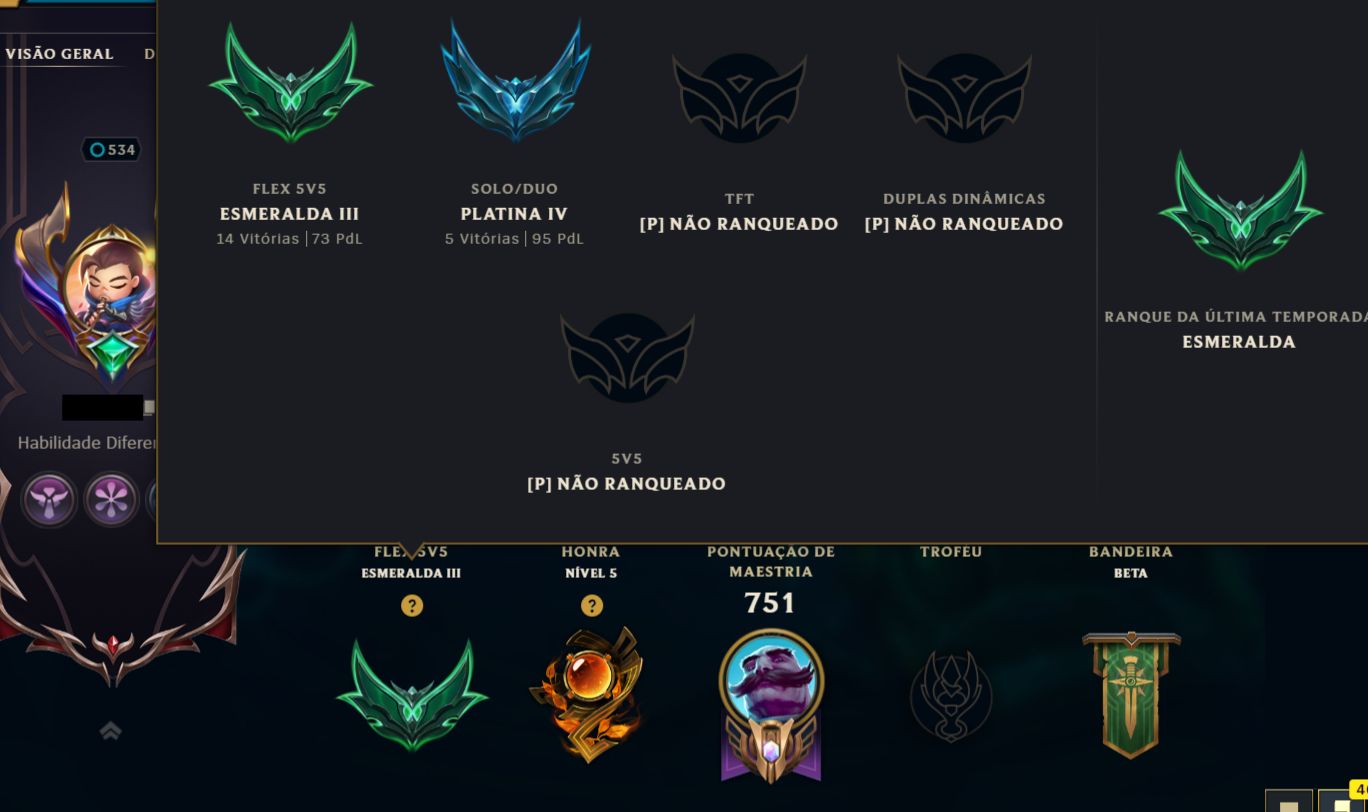 Conta Premium de LoL - Skins/Cromas/EA/EL/Rank/Emotes/Sentinelas/etc