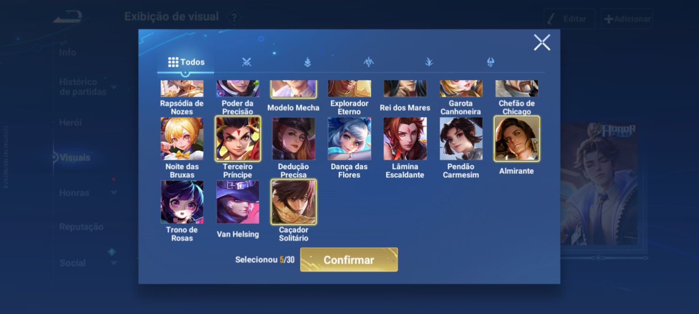 Honor of kings 77 bonecos + 31 skins