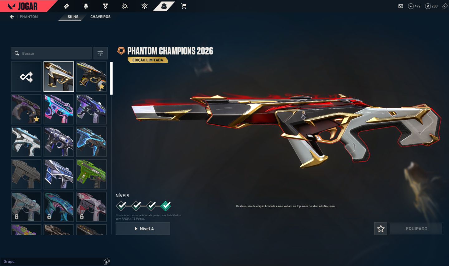 CONTA GOLD | +2000 gastos | +20 Skins
