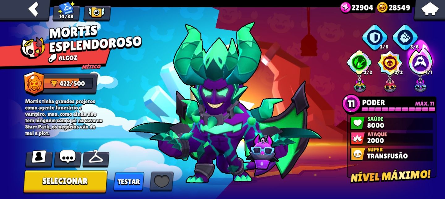 Conta de brawl stars de 2021 com diversos itens