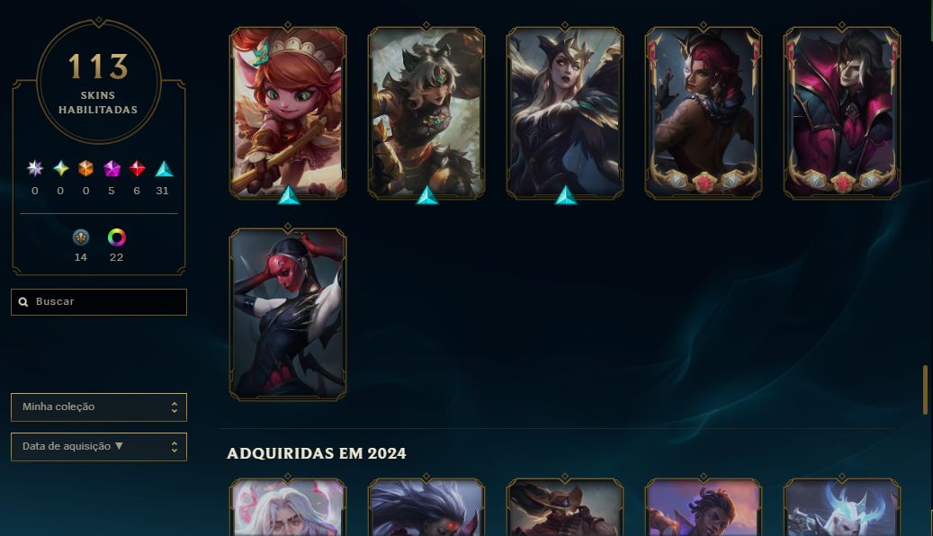 CONTA LOL - LV 98 - PLATINA
