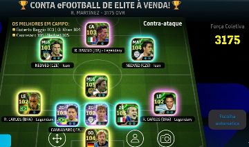 Conta efootball ótima para iniciantes 3175 de força Baggio, Nedved e companhia