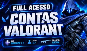 CONTA VALORANT DIAMANTE (1 OU 3) + PHANTOM RECON + LEVEL 37