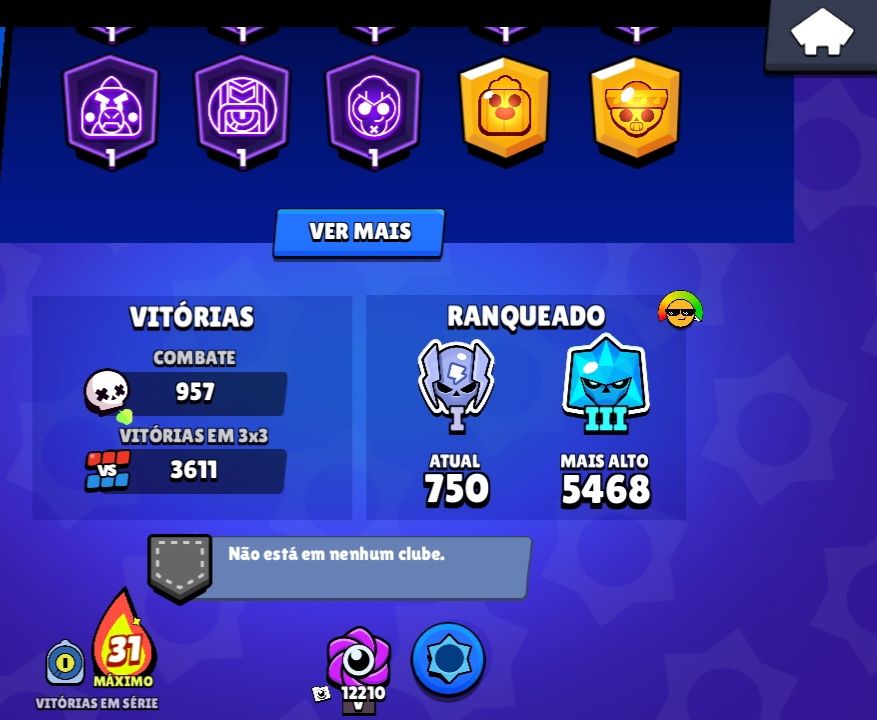 CONTA BRAWL STARS 33K+ TROFÉUS | 97 BRAWLERS | SKINS LENDÁRIAS/MÍTICAS | FULL AC