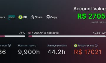 Conta Steam 11 Anos, 291 Jogos, Level 85