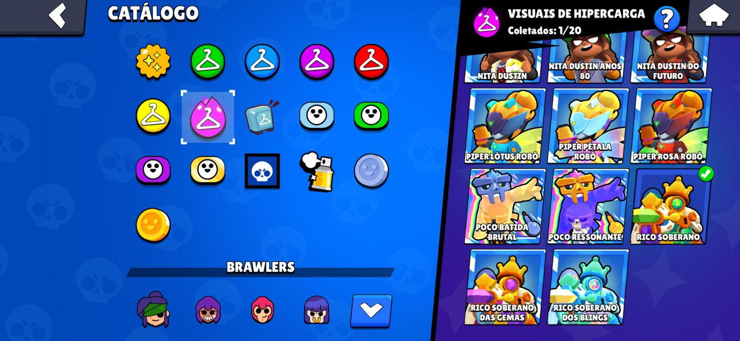 Conta Brawl Stars 2019 38,5K 83 Brawlers 25 Power 11 Nível 181